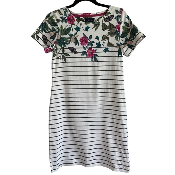 Joules Riviera Print Printed Jersey Short Sleeve Dress, Size 8 - Picture 7 of 14